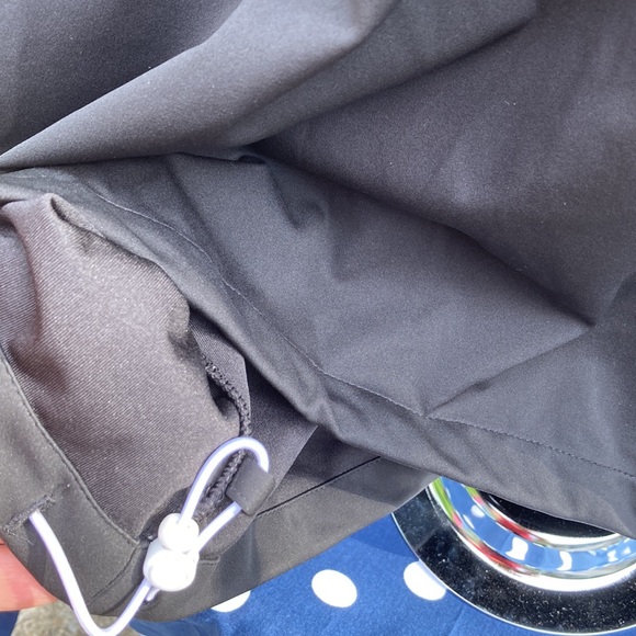 PUMA Golf 1/2 zip Black Shirt white stripe design front pocket Wing Cell sports - Picture 6 of 12